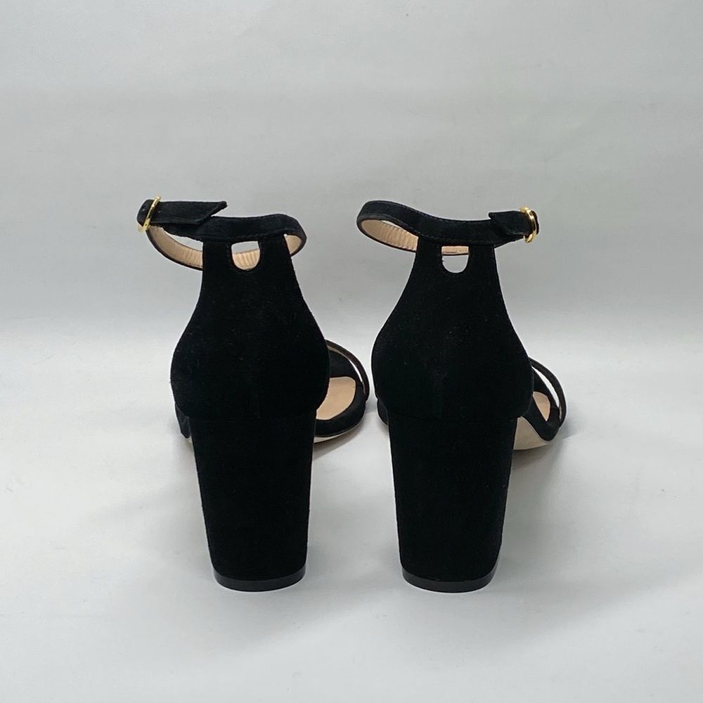 Stuart Weitzman Suede Block Heeled Sandals Size 8… - image 6